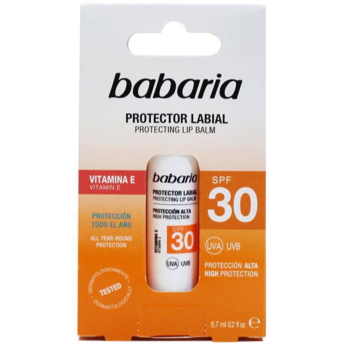 Бальзам Babaria (Бабарія) захисний для губ SPF30 5,7 мл - фото №1 Бальзам Babaria (Бабарія) захисний для губ SPF30 5,7 мл