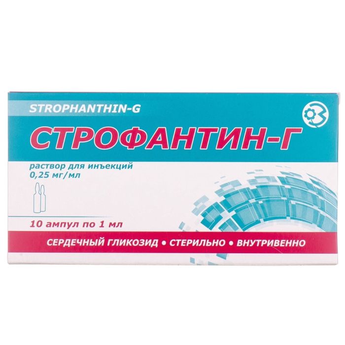 Строфантин-Г 0,025% 1 мл ампули №10
