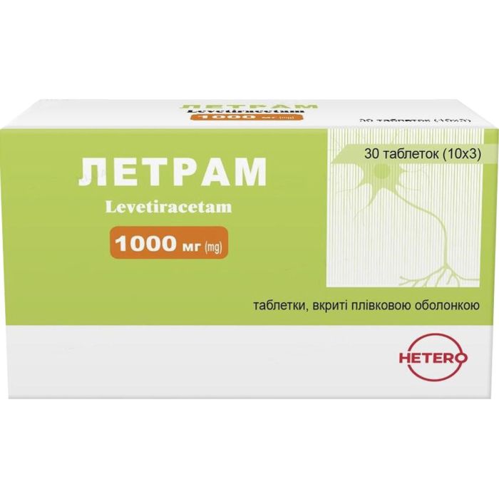 Летрам 1000 мг таблетки №30