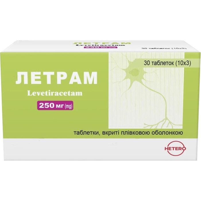 Летрам 250 мг таблетки №30