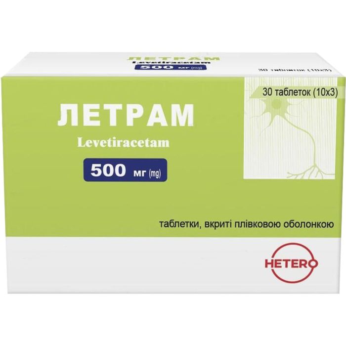 Летрам 500 мг таблетки №30