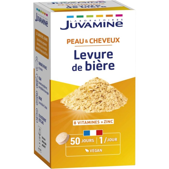 Juvamine (Жувамін) Дріжджі пивні Шкіра, волосся, нігті таблетки №50
