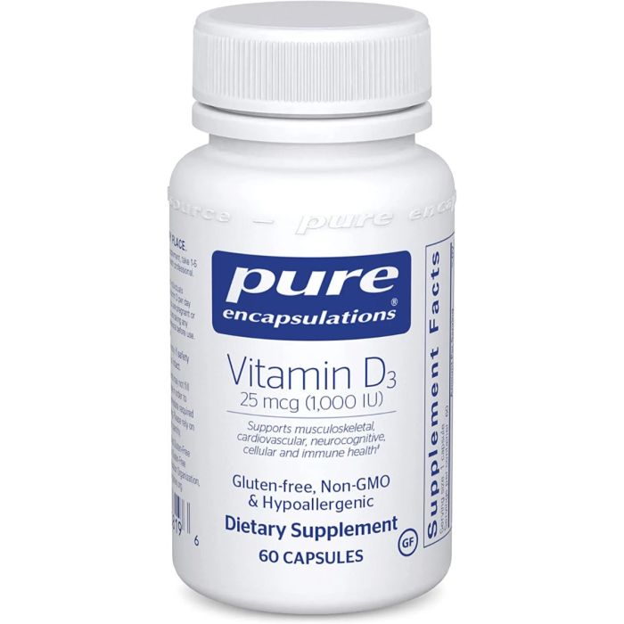 Pure Encapsulations Vitamin D3 (Вітамін D3) 1000 МО капсули №60