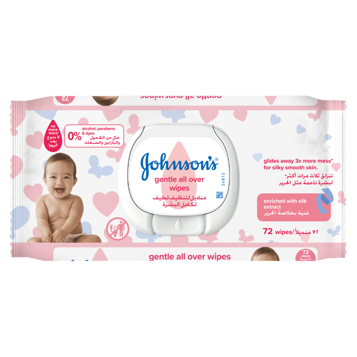 Салфетки влажные Johnsons Нежная забота №72