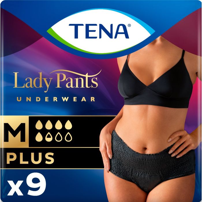 Труси урологічні жіночі Tena (Тена) Lady Pants Plus M №9 Black
