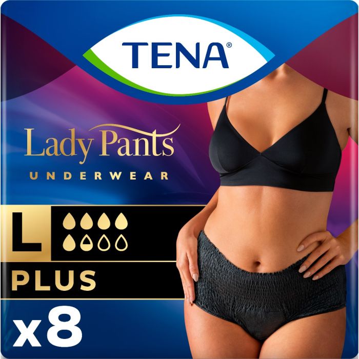 Труси урологічні жіночі Tena (Тена) Lady Pants Plus L №8 Black