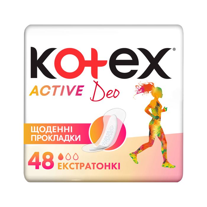 Прокладки Kotex Active Deo ежедневные, 48 шт.