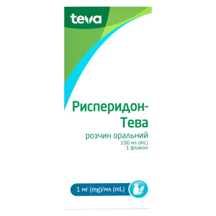 Рисперидон-Тева розчин оральний 1мг/мл флакон 30 мл