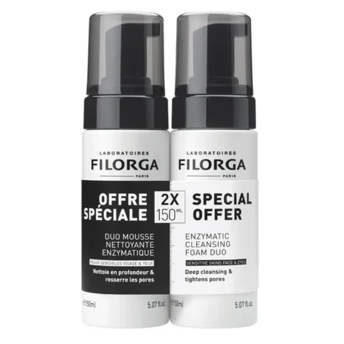Набор Filorga Duo Skin-Prep энзимных очищающих муссов 2х150 мл