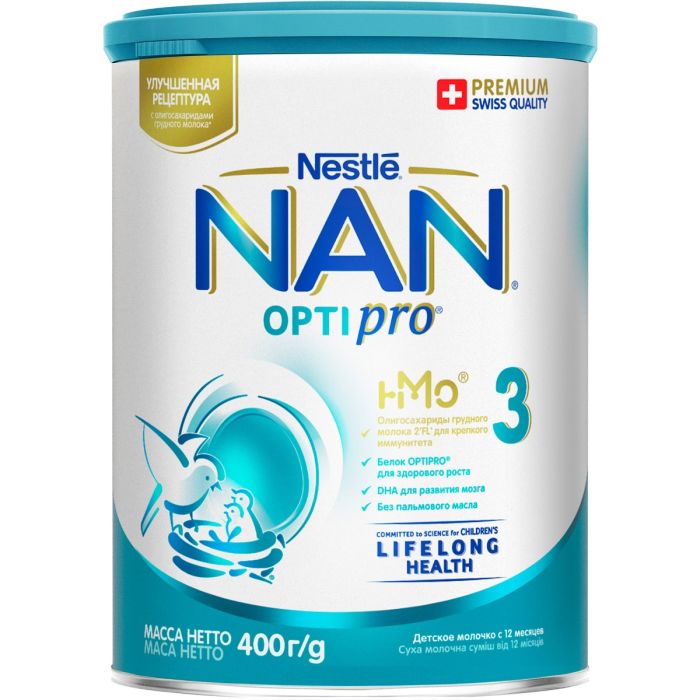 Суміш молочна Nestle NAN-3 Optipro (з 12 місяців) 400 г