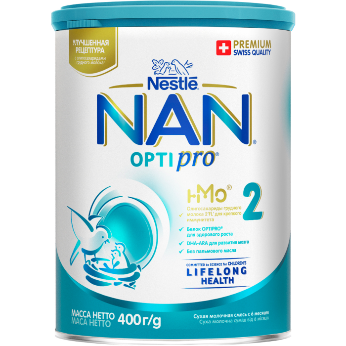 Суміш молочна Nestle NAN-2 Optipro з 6 місяців 400 г