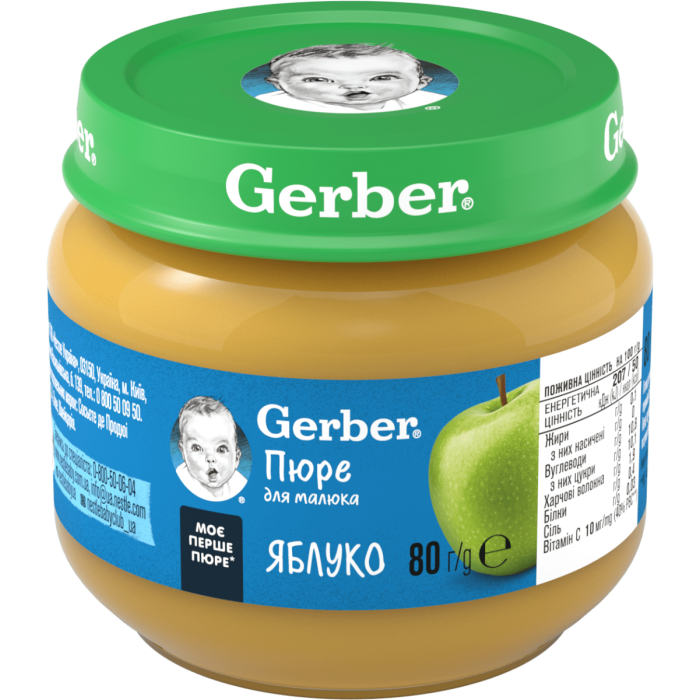 Пюре Gerber яблуко (з 6 місяців) 80 г