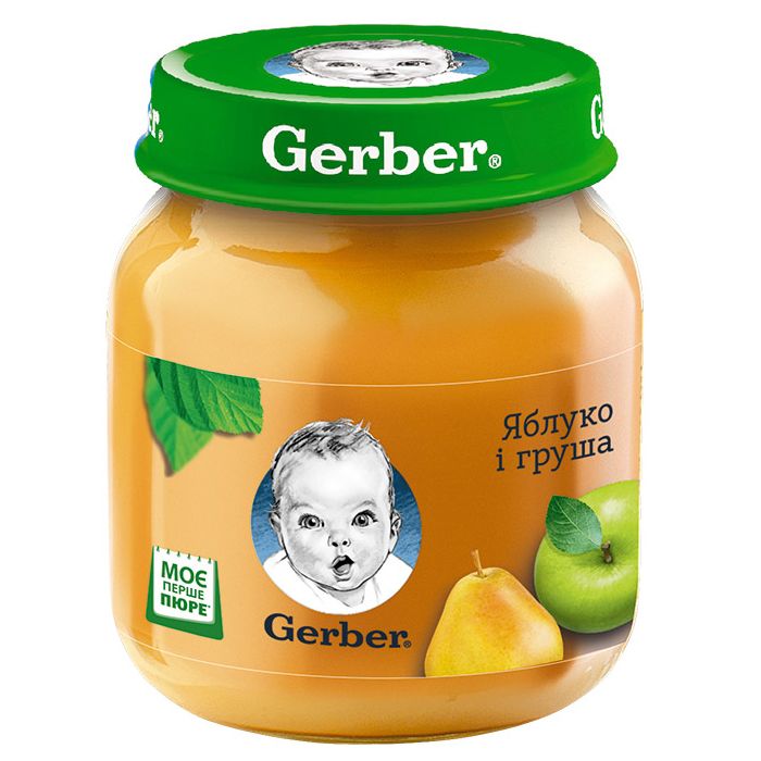 Пюре Gerber яблоко и груша (с 6 месяцев) 130 г