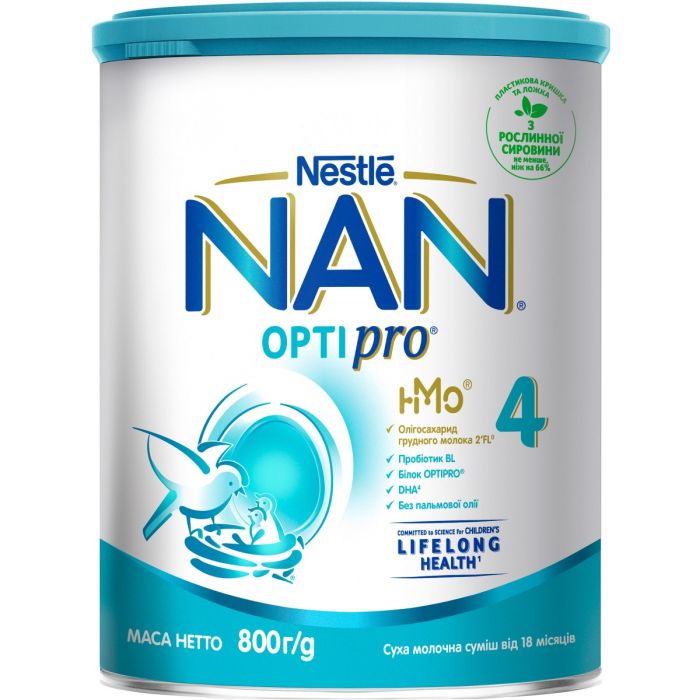 Суміш молочна Nestle NAN-4 Optipro (з 18 місяців) 800 г