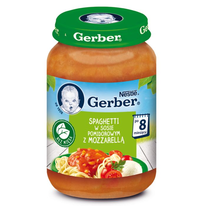 Пюре Gerber Спагетті Моцарелла з 8 місяців 190 г