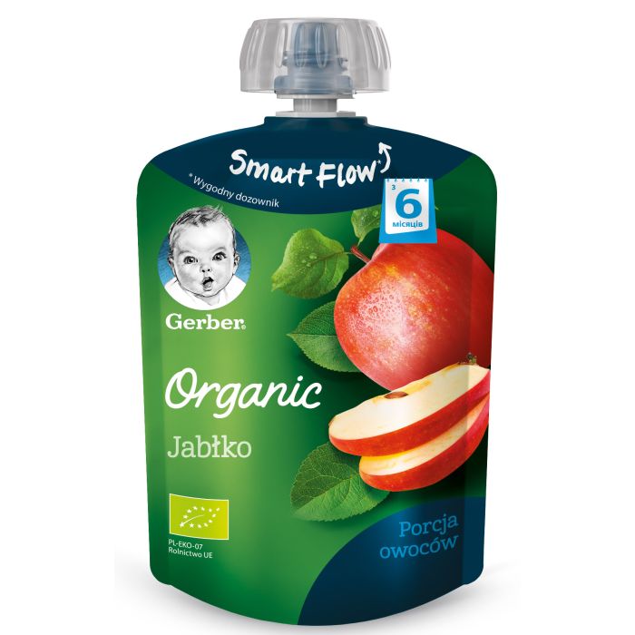 Пюре Gerber Organic органічне яблуко (з 6 місяців) 90 г