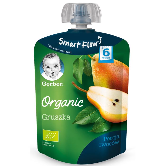 Пюре Gerber Organic органическая Груша (с 6 месяцев) 90 г