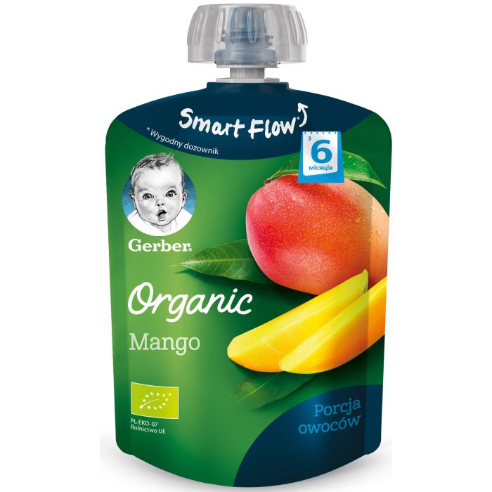 Пюре Gerber Organic органическое манго (с 6 месяцев) 90 г