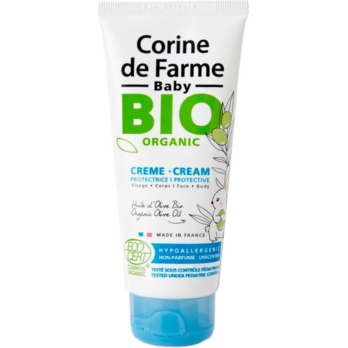 Крем Corine De Farme для обличчя органічний захисний з олією оливи 100 мл