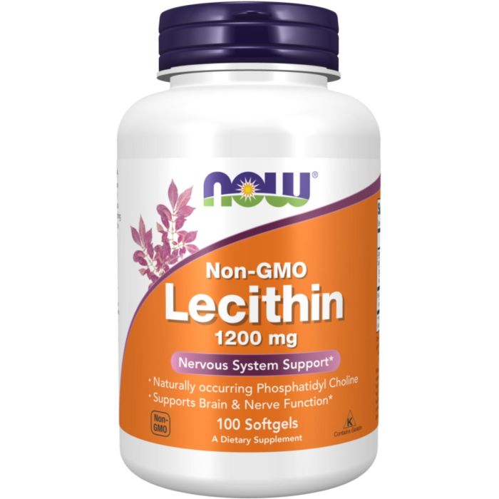 Лецитин NOW Lecithin 1200 мг мягкие гелевые капсулы №100
