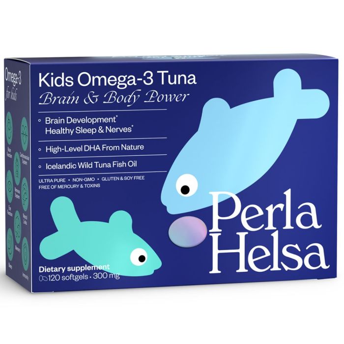 Perla Helsa (Перла Хелса) Kids (Кідс) Омега-3 із Тунця з DHA-формулою капсули №120