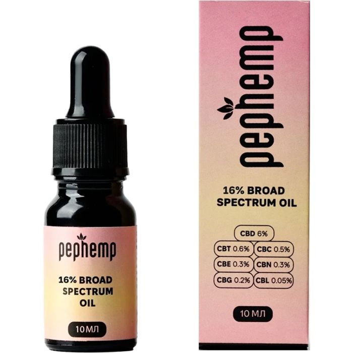 Pephemp Масло 16% СBD Broad Spectrum 10 мл