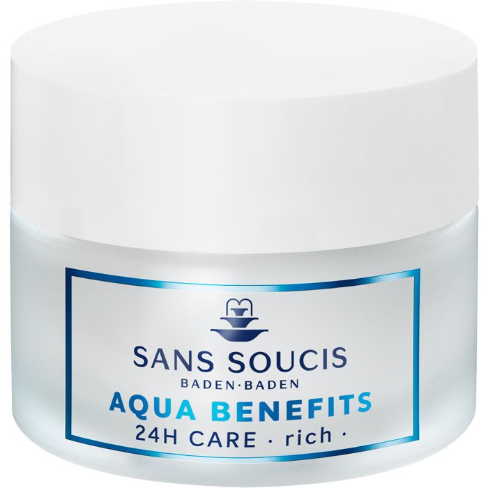 Догляд Sans Soucis (Сан Сусі) Aqua Benefits 24h зволоження для сухої шкіри насичений 50 мл