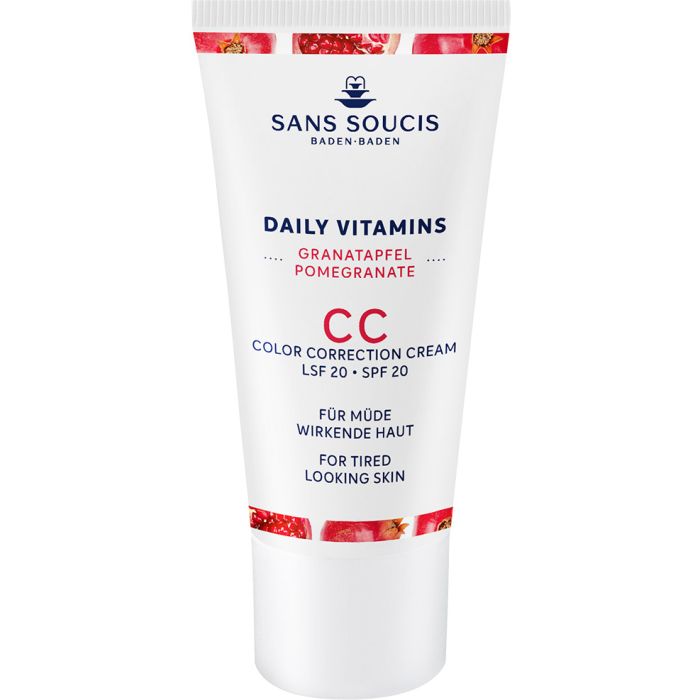 Крем Sans Soucis (Сан Суси) Daily Vitamins CC корректор от усталости кожи лица SPF20 Гранат 30 мл