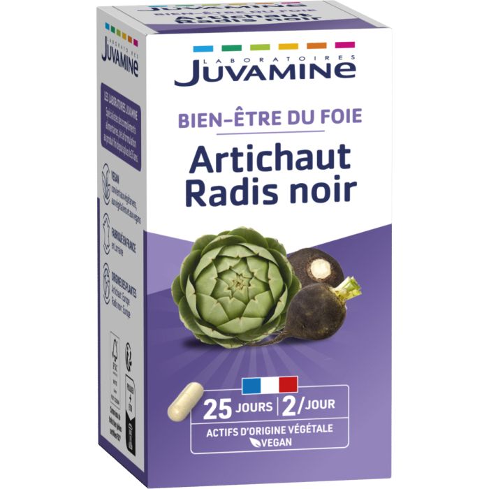 Juvamine (Жувамін) Артишок + чорна редька Здоров'я печінки капсули №50