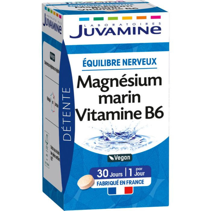 Juvamine (Жувамін) Морський магній + вітамін B6 Нервовий баланс таблетки №30