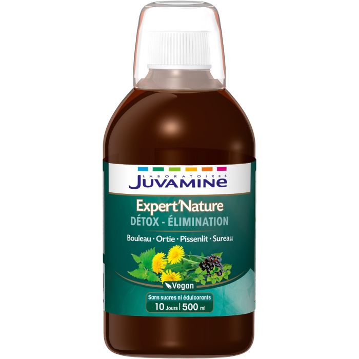 Juvamine (Жувамін) Expert Nature Детокс, береза + кропива + кульбаба + бузина сироп 500 мл