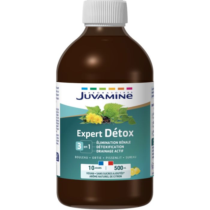 Juvamine (Жувамін) Expert Nature Детокс, береза + кропива + кульбаба + бузина сироп 500 мл