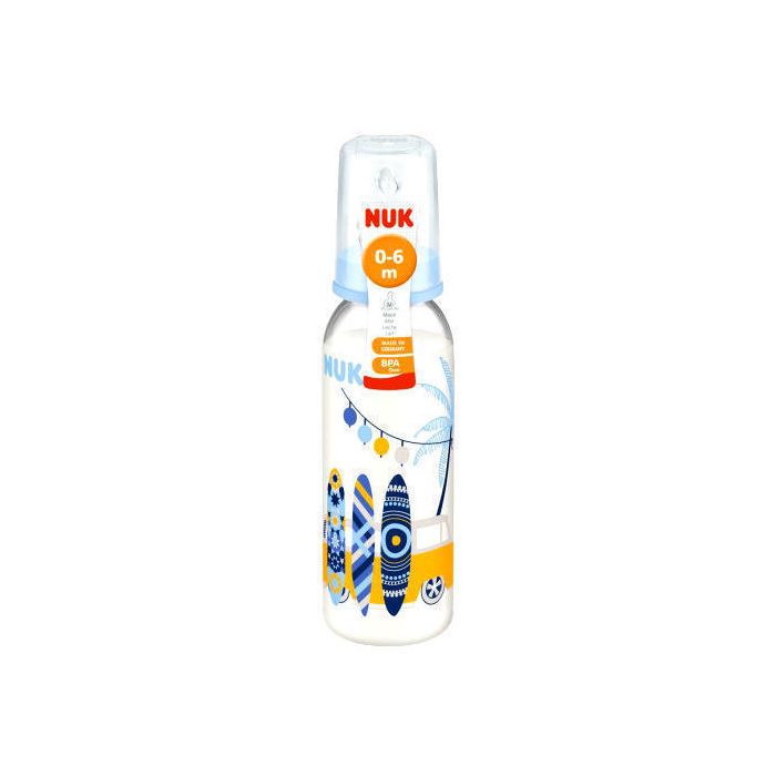 Бутылочка NUK Classic из полипропилена с соской из латекса размер 1 240 мл