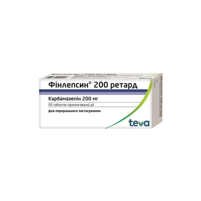 Фінлепсин ретард 200 мг таблетки №50