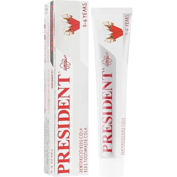 Зубная паста President Kids Cola (3-6 лет) 50 мл