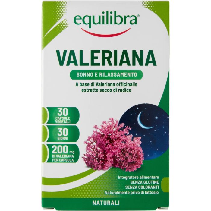 Дієтична добавка Equilibra (Еквілібра) для зниження стресу з валеріаною, капсули №30