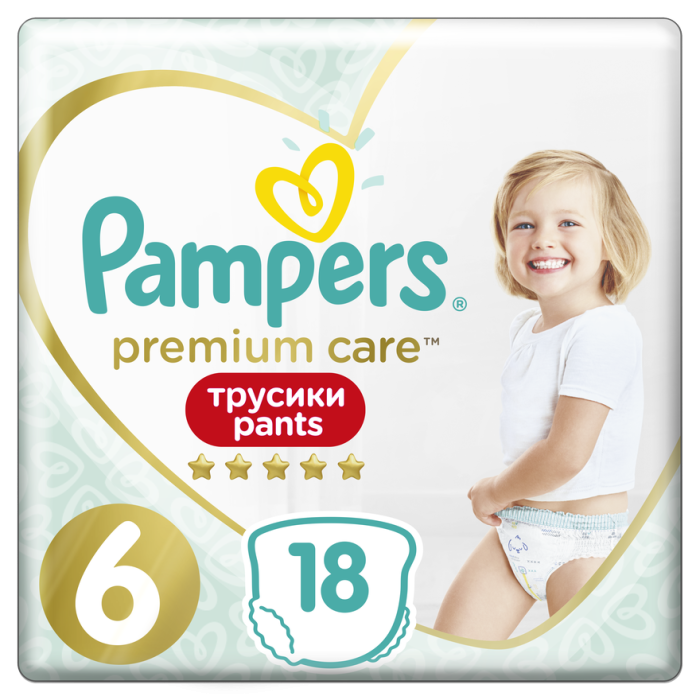 Підгузки-трусики Pampers Premium Care Pants 6 Extra Large (15+ кг) №18