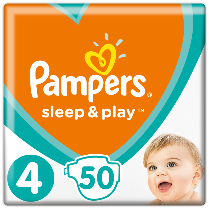 Підгузки Pampers Sleep& Play Maxi (9-14кг) №50