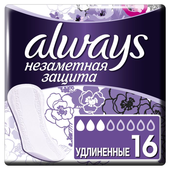 Прокладки Always щоденні гігієнічні Непомітний Захист Large Single 16 шт