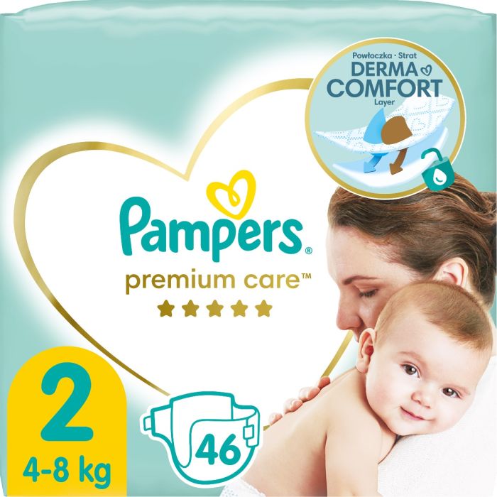 Підгузки Pampers Premium Care р.2 (4-8 кг) 46 шт.