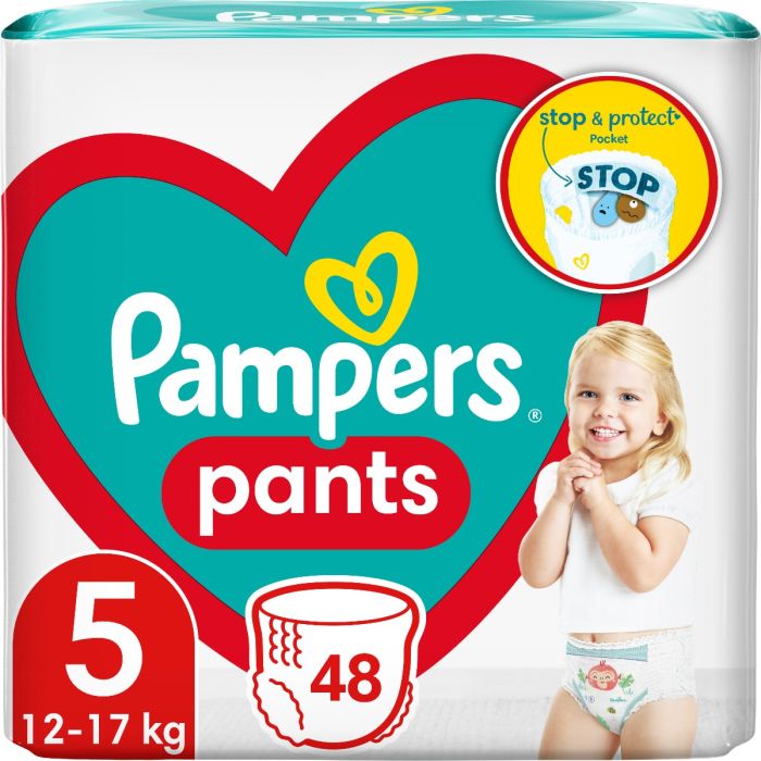 Подгузники-трусики Pampers Pants Junior (12-17 кг) Джамбо №48