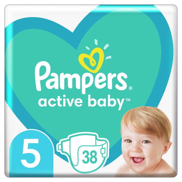 Підгузки Pampers Active Baby Розмір 5 (11-16 кг) 38 шт