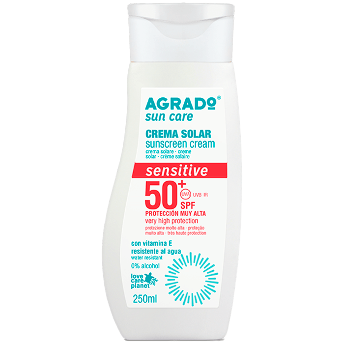 Крем Agrado (Аградо) солнцезащитный для чувствительной кожи SPF50+ 250 мл
