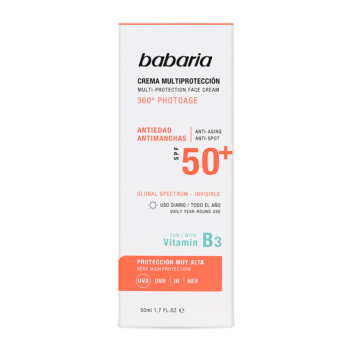 Крем Babaria (Бабарія) сонцезахисний для обличчя антивіковий SPF50+ 50 мл