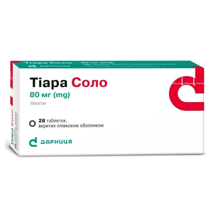 Тіара Соло 80 мг таблетки №28