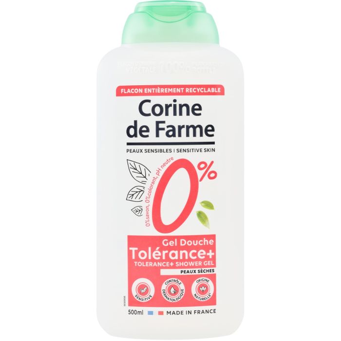 Гель-крем Corine de Farme (Корін де Фарм) для душу Pure 0% для сухої шкіри 500 мл