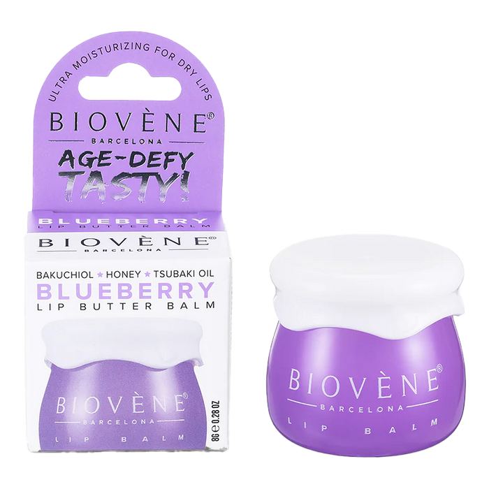 Бальзам Biovene (Біовен) для сухих губ зволожуючий з чорницею та бакучіолом 8 г - фото №1 Бальзам Biovene (Біовен) для сухих губ зволожуючий з чорницею та бакучіолом 8 г