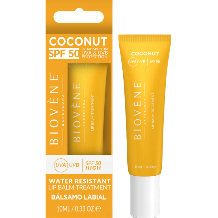 Бальзам Biovene (Биовен) для губ увлажняющий Кокос SPF50 10 мл