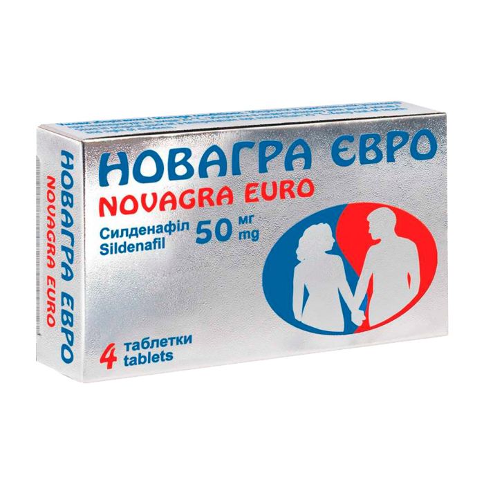 Новагра Євро 50 мг таблетки №4