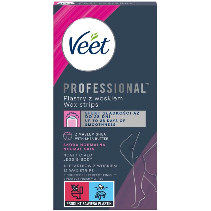 Віскові смужки Veet Professional (Віт Професіонал) для депіляції для нормальної шкіри №12